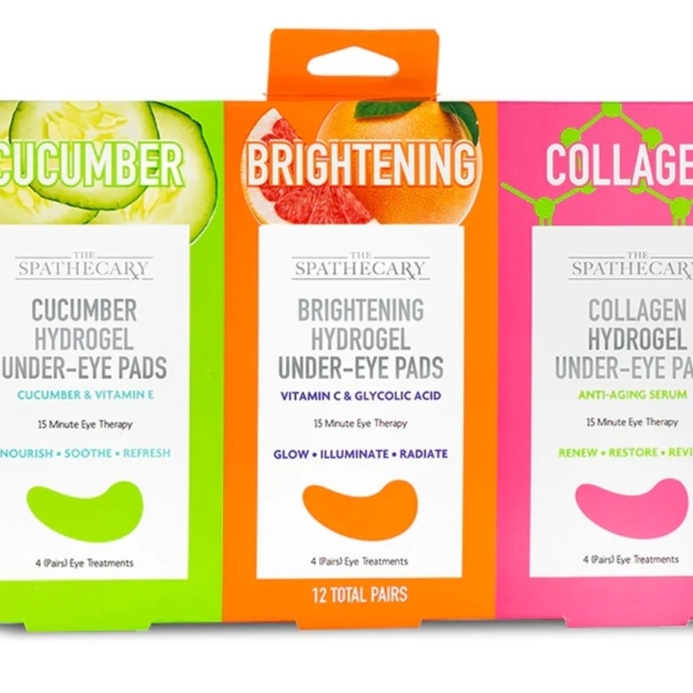 Assorted Hydrogel Under-eye Pads- Set of 3